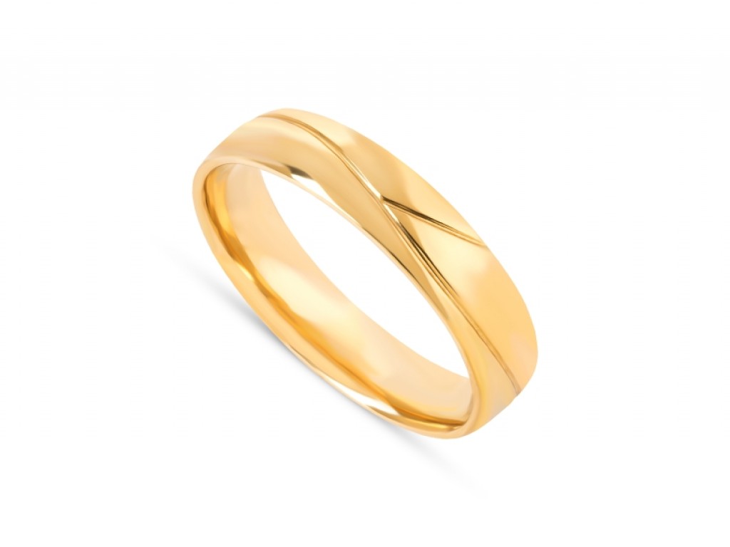 Alianças Ouro Amarelo sem Brilhantes ALR006387