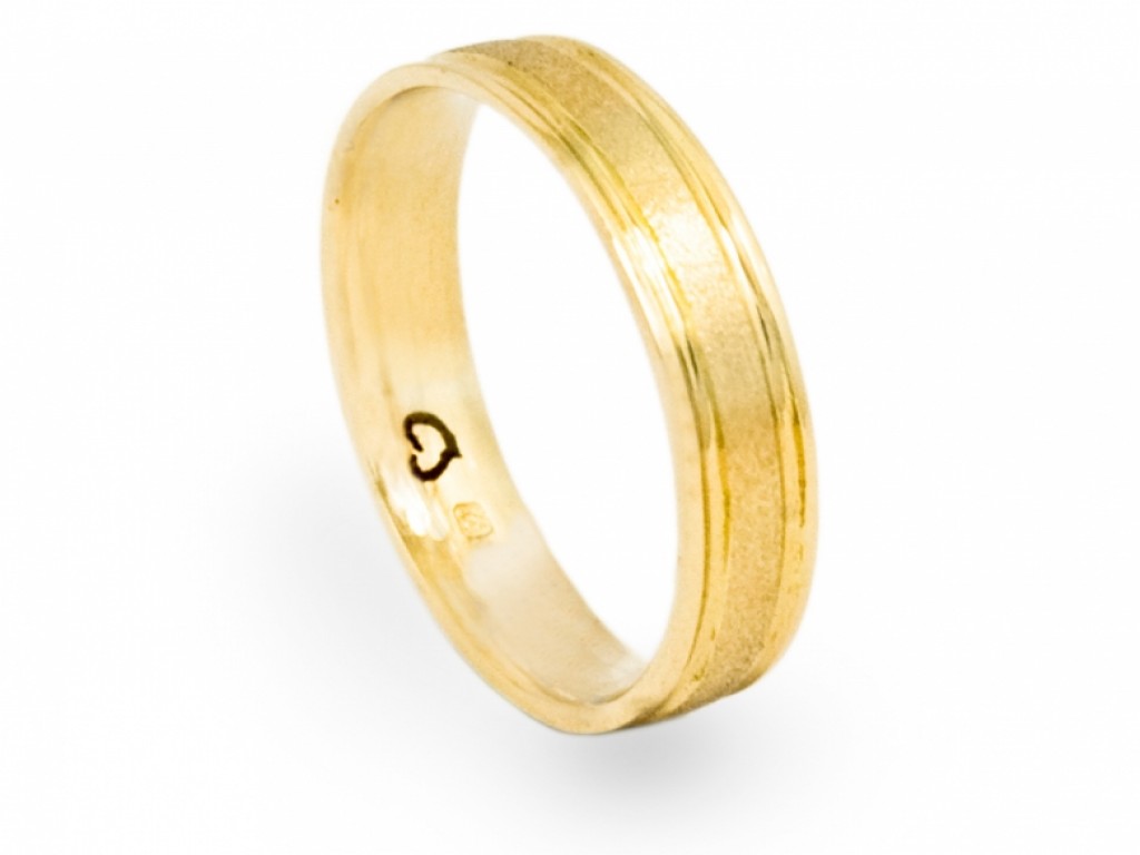 Alianças Ouro Amarelo sem Brilhantes ALR002540