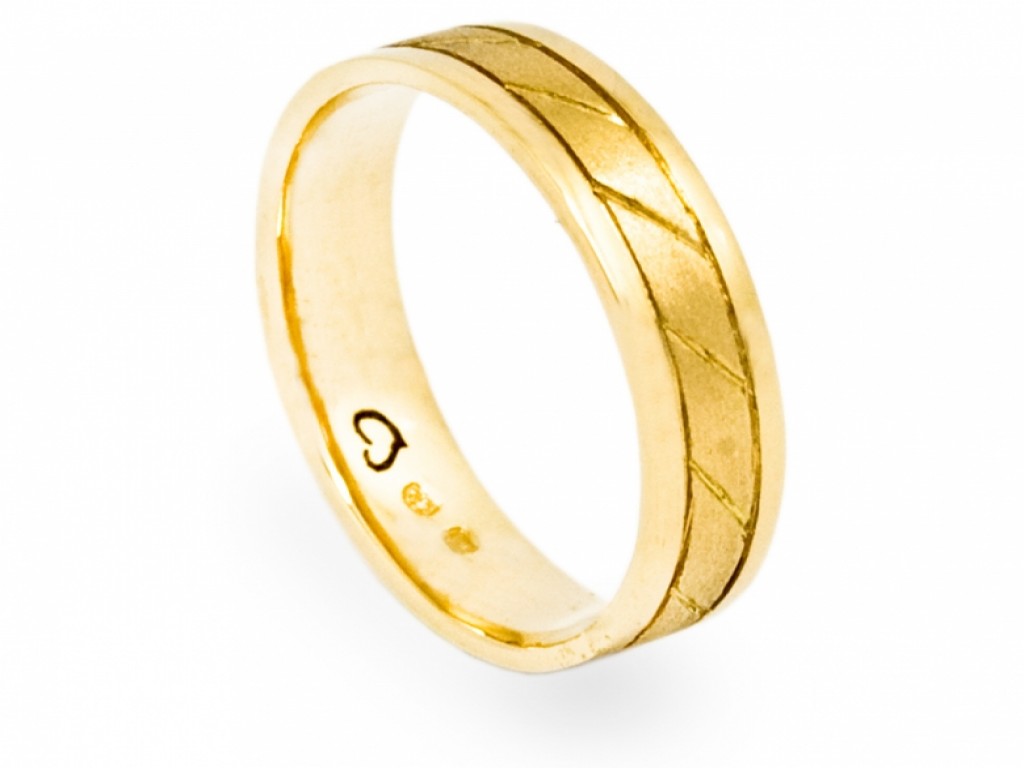 Alianças Ouro Amarelo sem Brilhantes ALR003005C