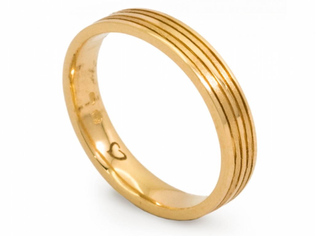Alianças Ouro Amarelo sem Brilhantes ALR003086C