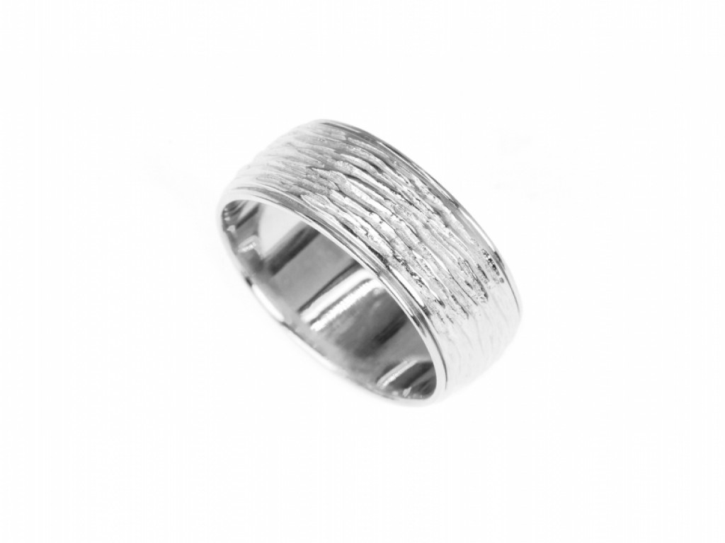 Alianças Ouro Branco sem Brilhantes ALR003948B