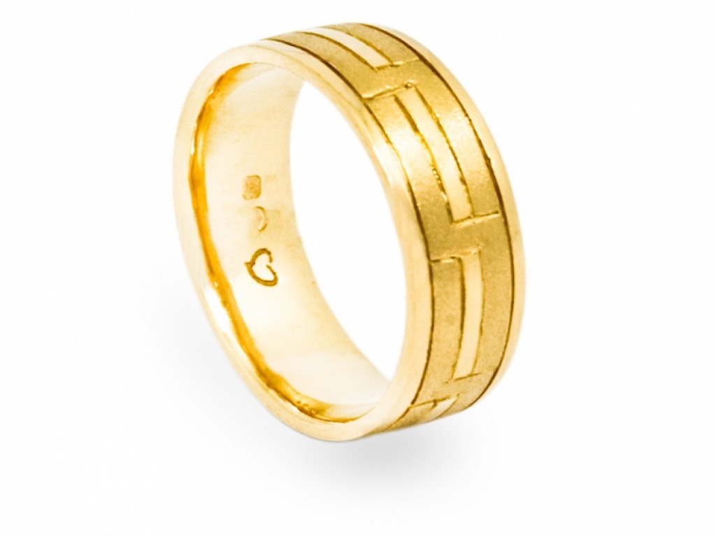 Alianças Ouro Amarelo sem Brilhantes ALR003234C