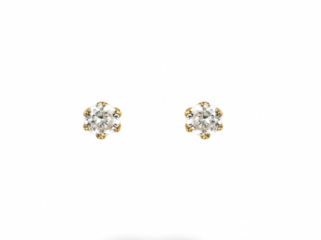 Brincos Tornilhos Ouro com Zirconias TR000263C