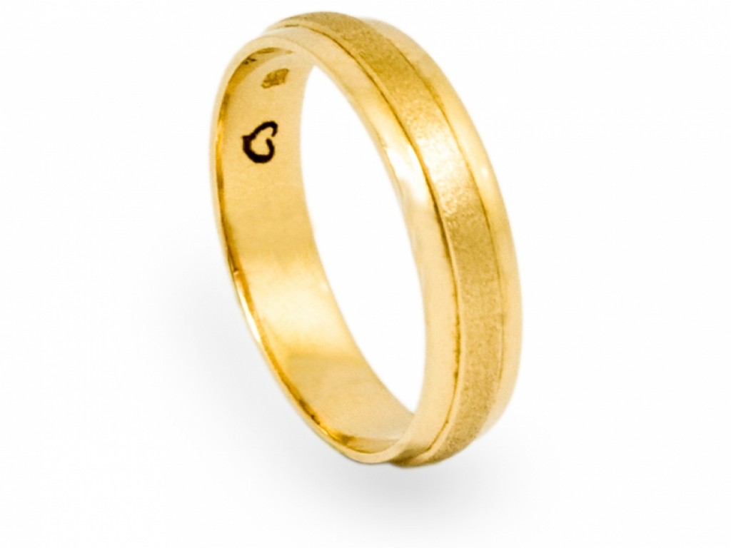 Alianças Ouro Amarelo sem Brilhantes ALR003160