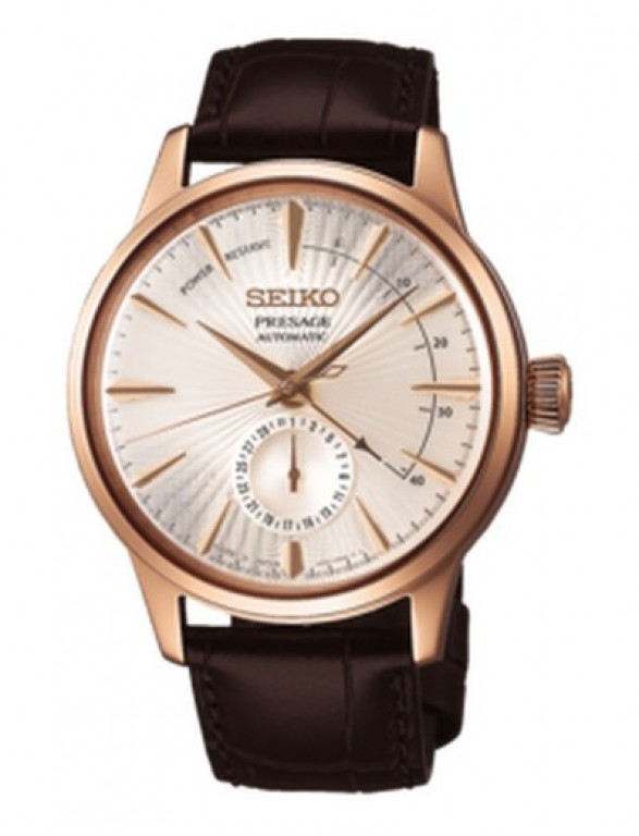 Relógio Seiko Masculino  Presage Cocktail Automático 4R57 Rosé