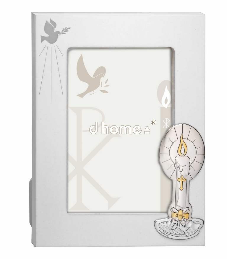 Moldura Comunhão Espirito Santo em Prata