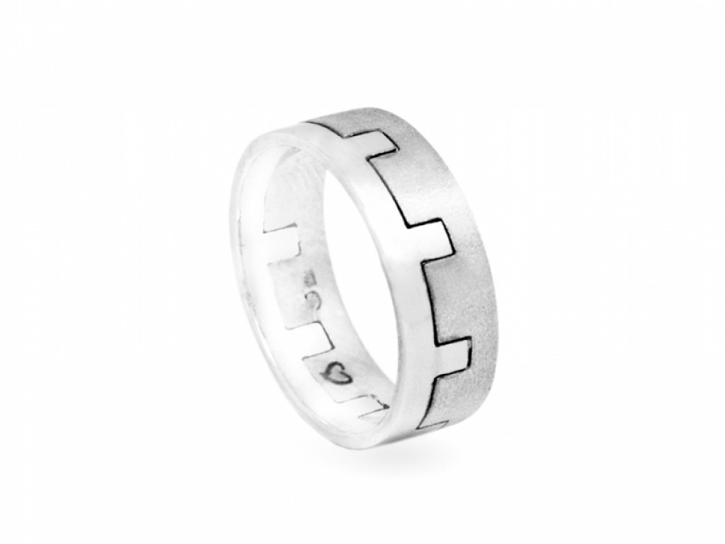Alianças Ouro Branco sem Brilhantes ALR003311B