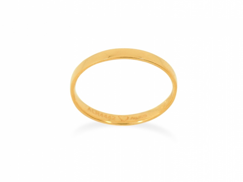 Alianças Ouro Amarelo sem Brilhantes ALR004442