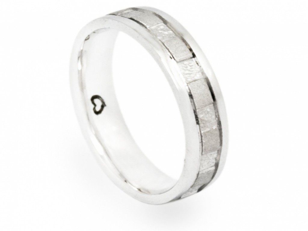 Alianças Ouro Branco sem Brilhantes ALR003004B