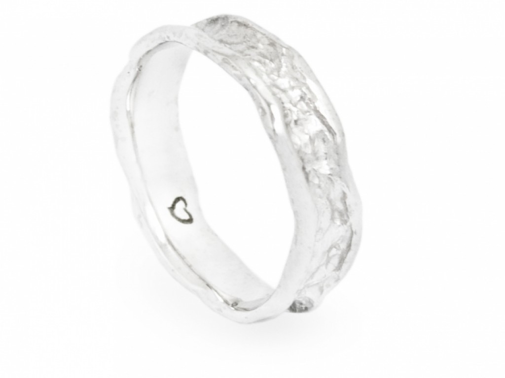 Alianças Ouro Branco sem Brilhantes ALR002369B