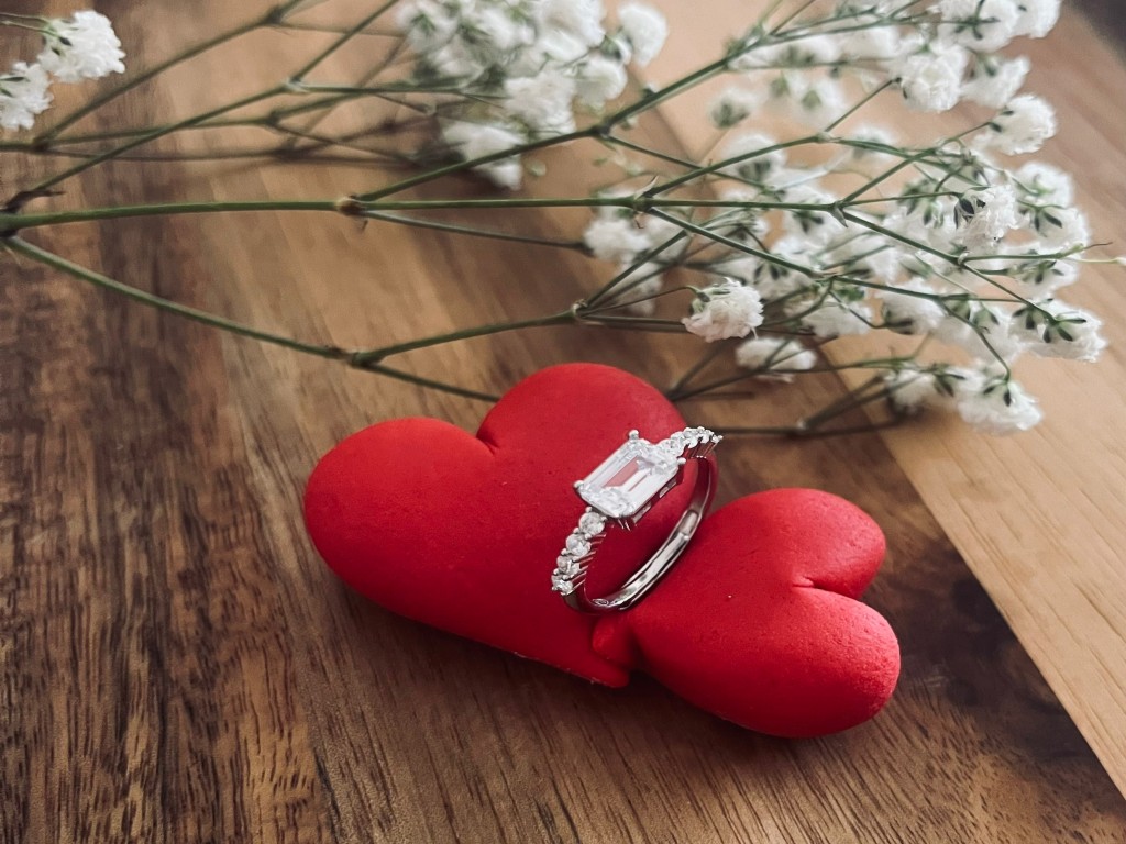 Anel de prata 925 com Brilhantes