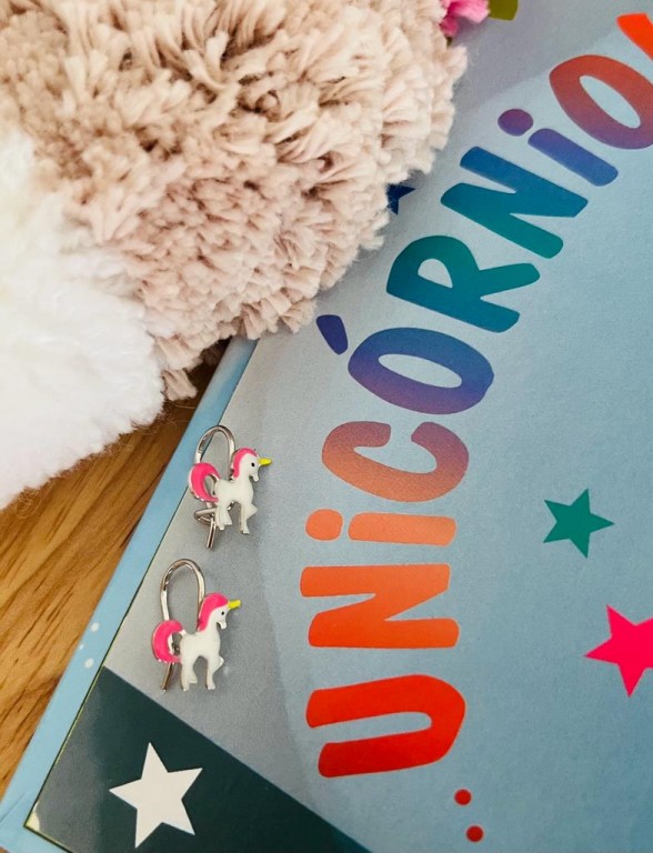 Brincos Prata 925 Unicornios