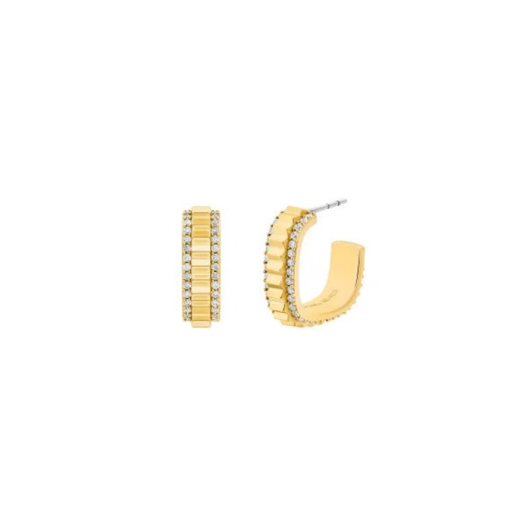 Brincos femininos Michael Kors Premium em latão 