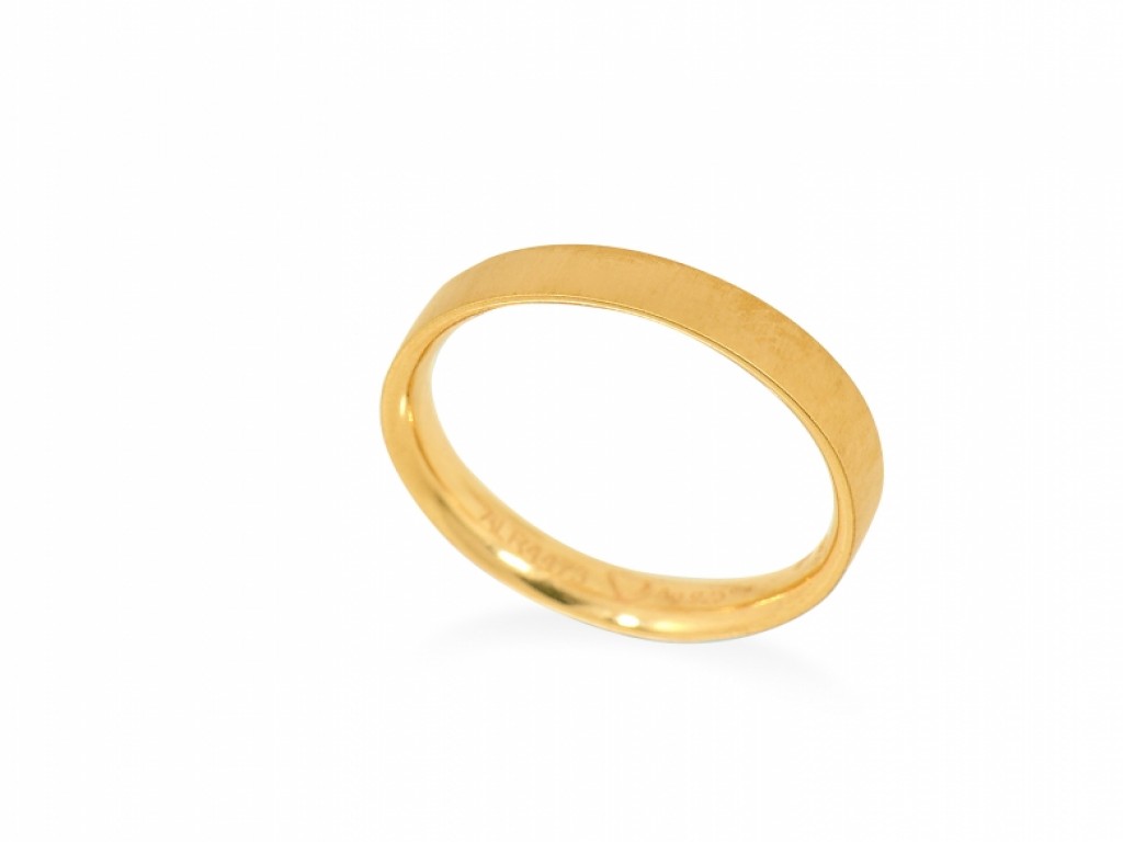 Alianças Ouro Amarelo sem Brilhantes ALR004473