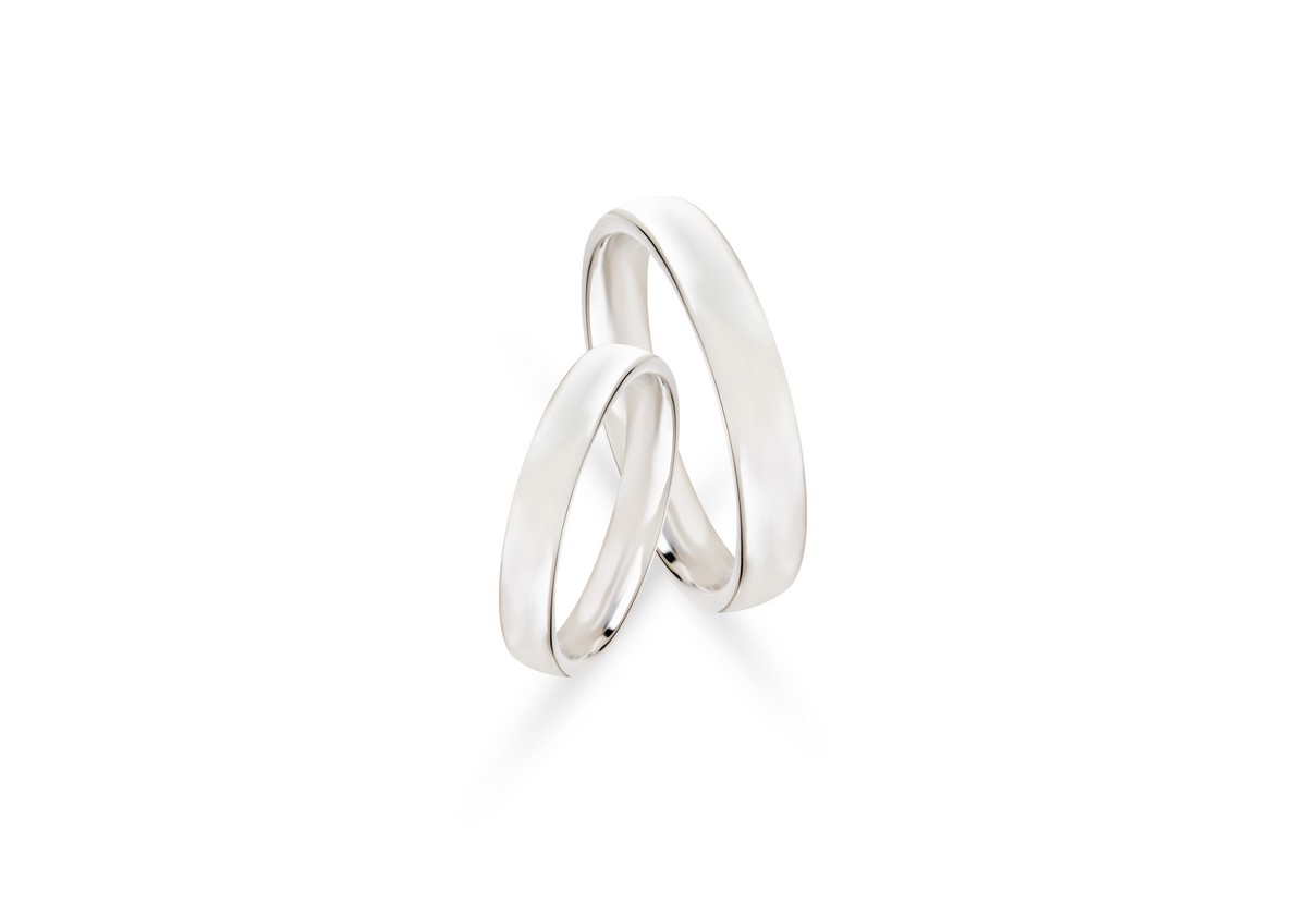 ALIANÇA ROMANTIS EM PLATINA 950