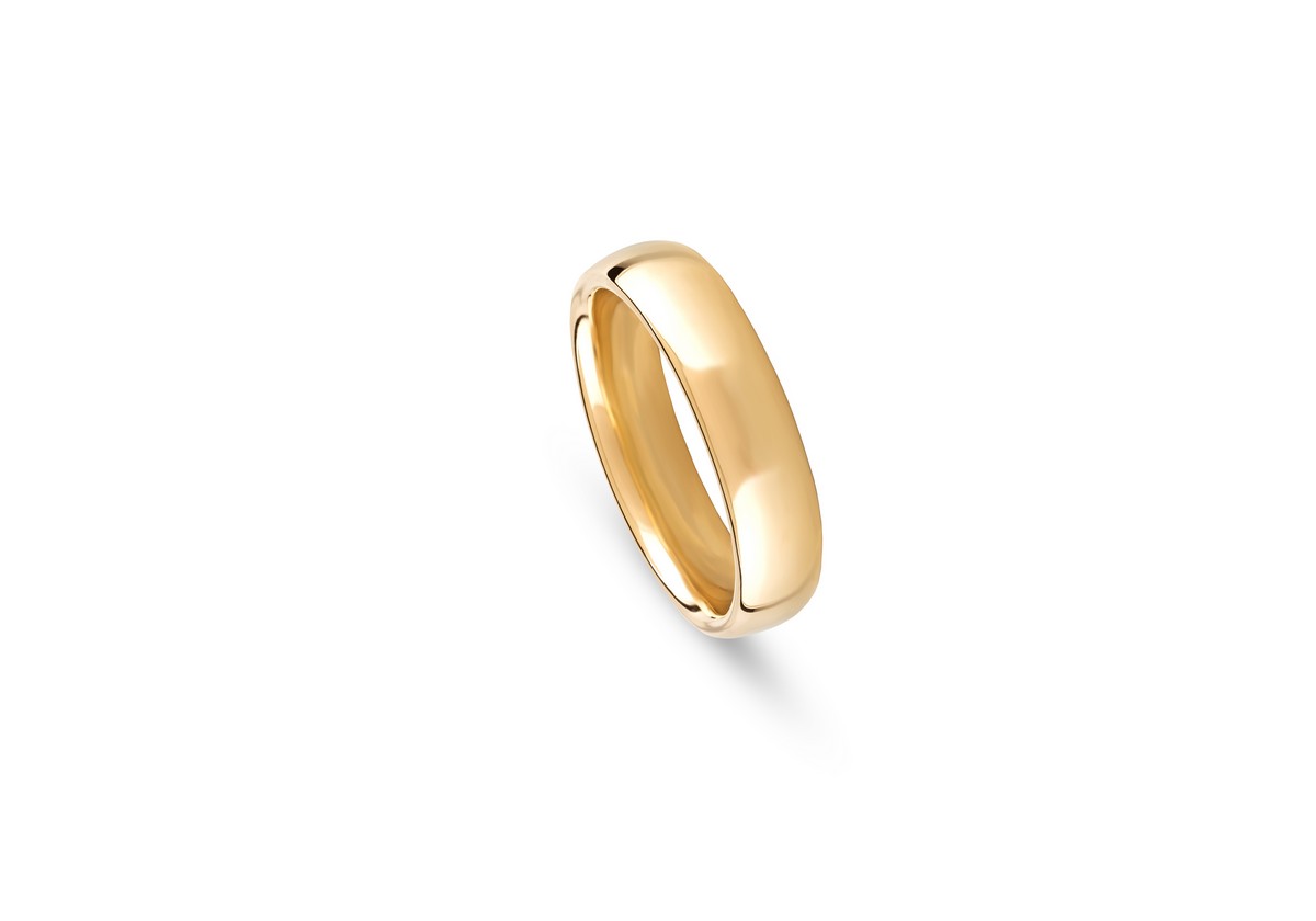ALIANÇA DE CASAMENTO ROMANTIS EM OURO AMARELO