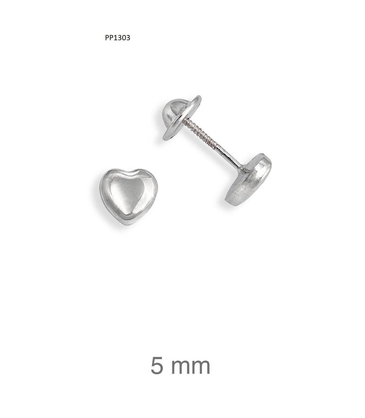 Brincos rosca Rodio P1303