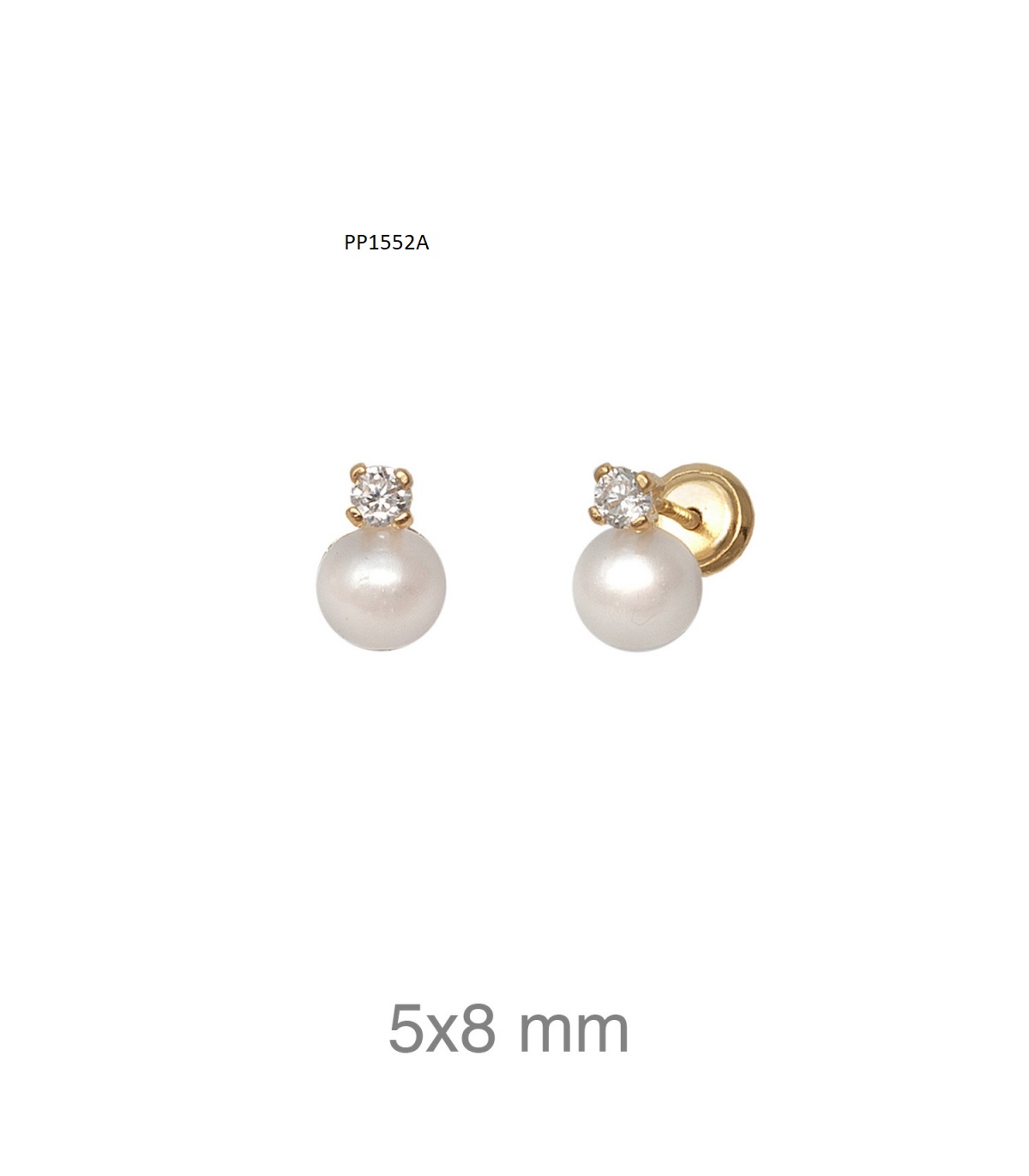 Brincos rosca dourados P1552A