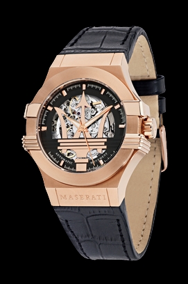 POTENZA AUTO BLACK DIAL BLACK STRAP