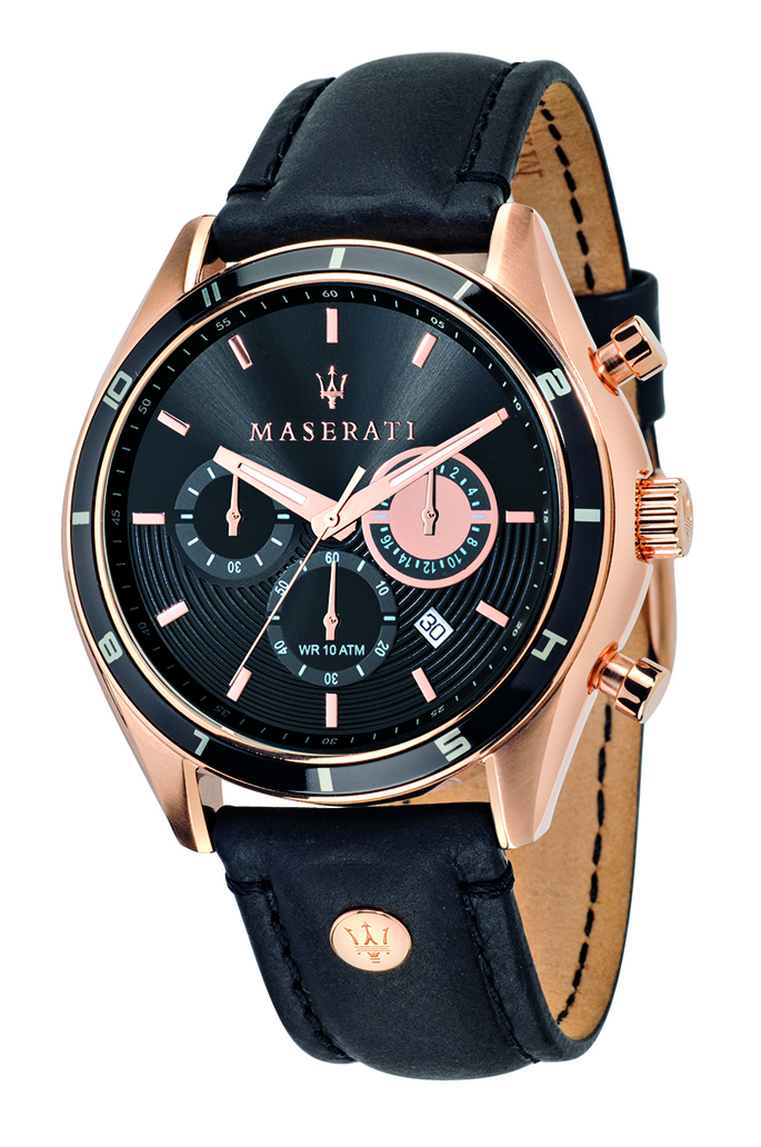 SORPASSO 45mm CHR BLACK DIAL BLACK STRAP