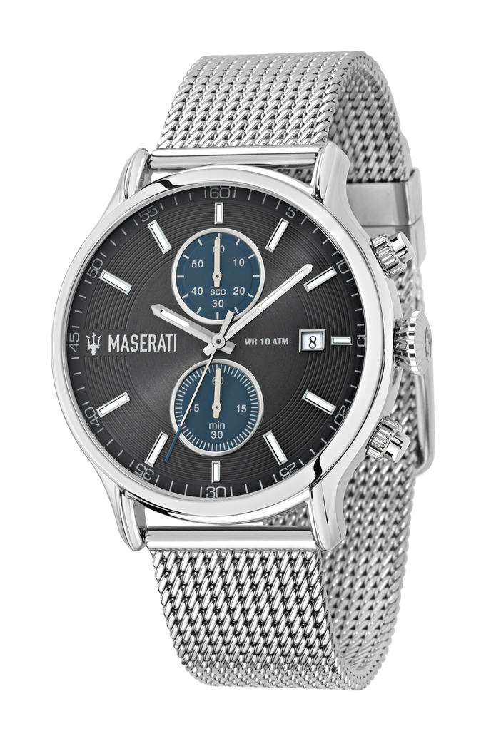 EPOCA 43mm CHR GREY DIAL MESH BR SS