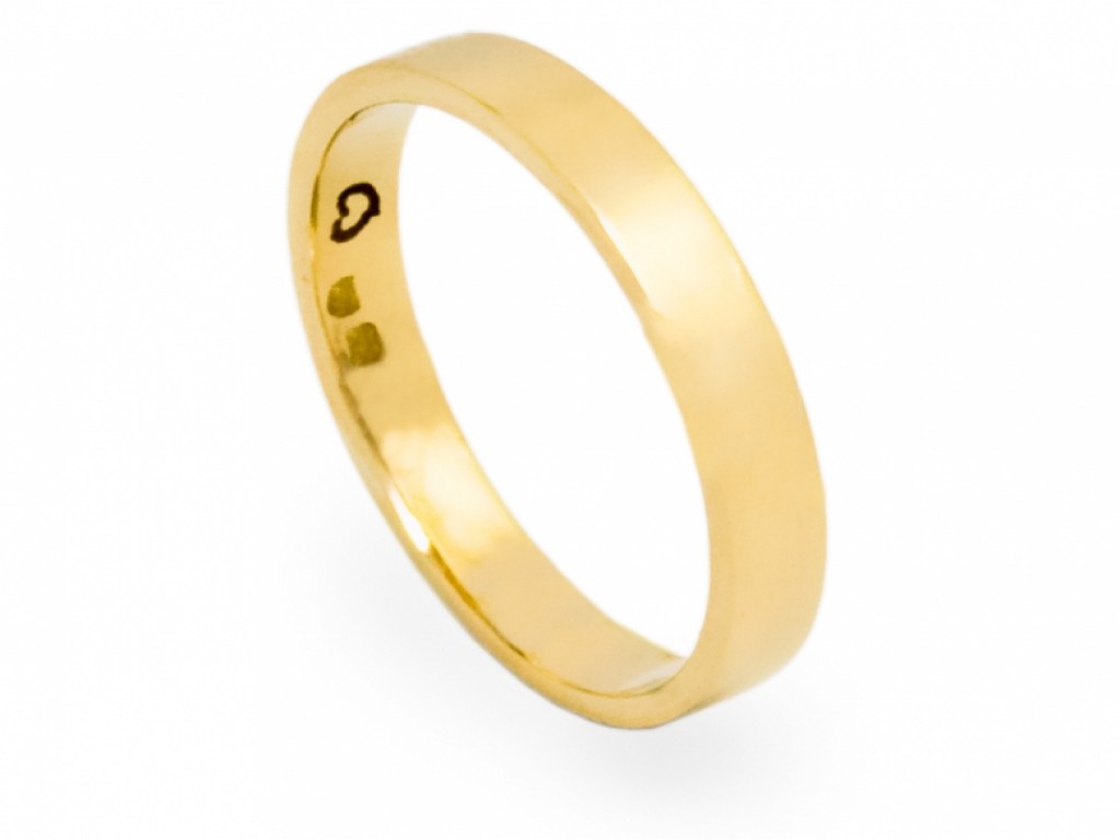 Alianças Ouro Amarelo sem Brilhantes ALR002539