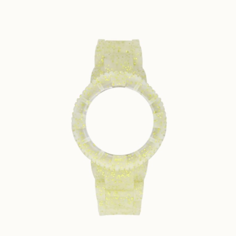 Bracelete Silicone Whatxandgo Original Glittering / Gold / 38mm