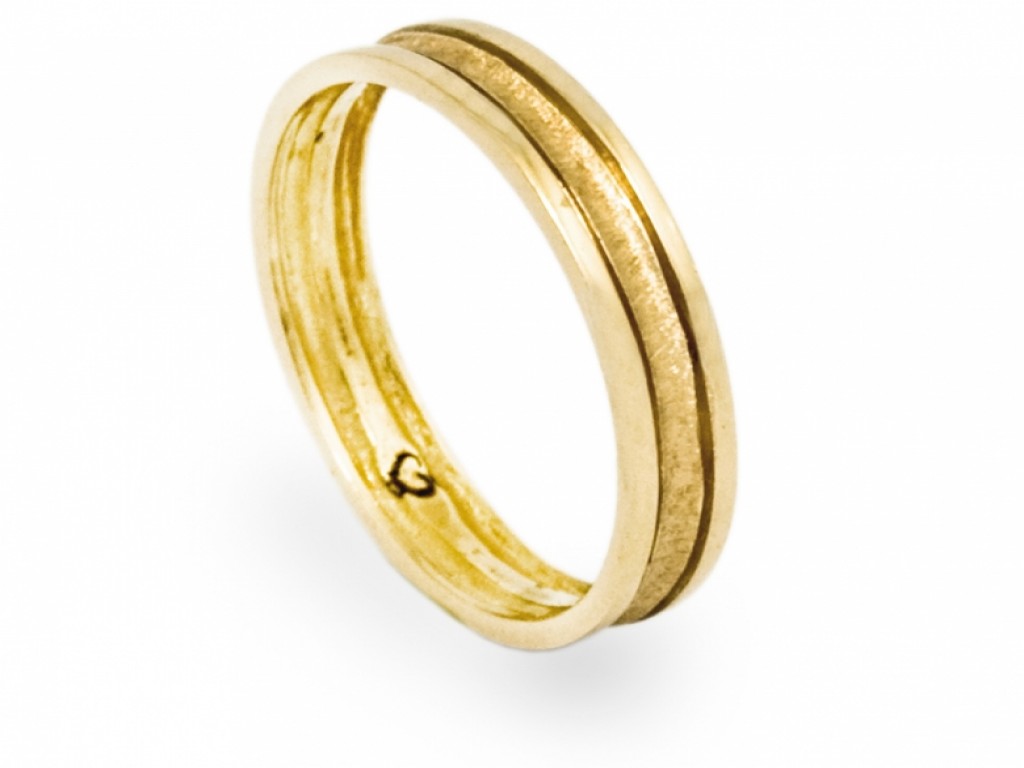 Alianças Ouro Amarelo sem Brilhantes ALR002857