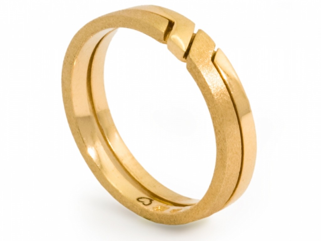 Alianças Ouro Amarelo sem Brilhantes ALR003196A