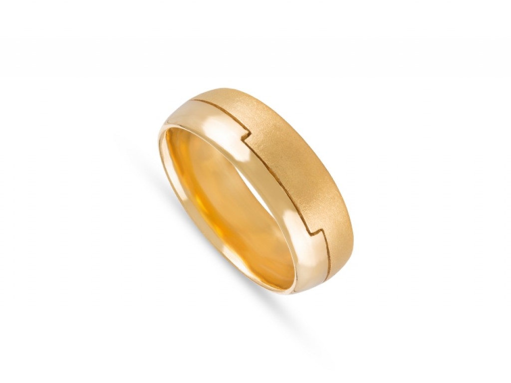 Alianças Ouro Amarelo sem Brilhantes ALR004145