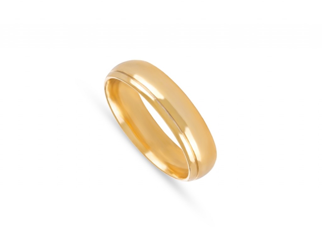 Alianças Ouro Amarelo sem Brilhantes ALR005273