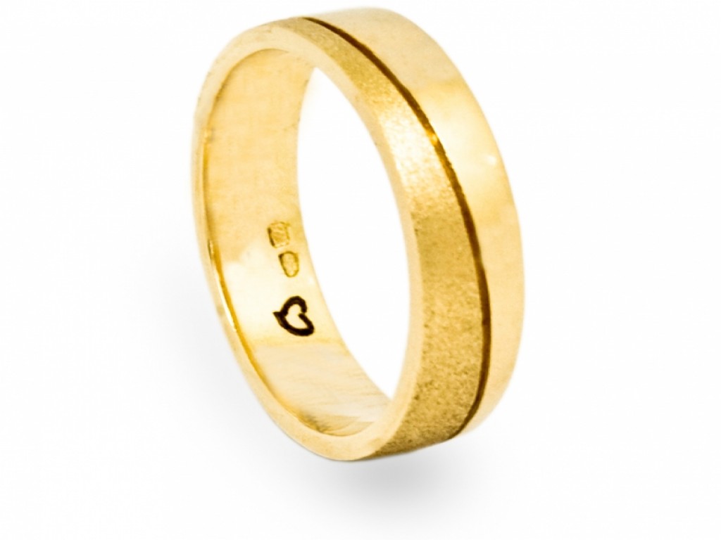 Alianças Ouro Amarelo sem Brilhantes ALR002772C