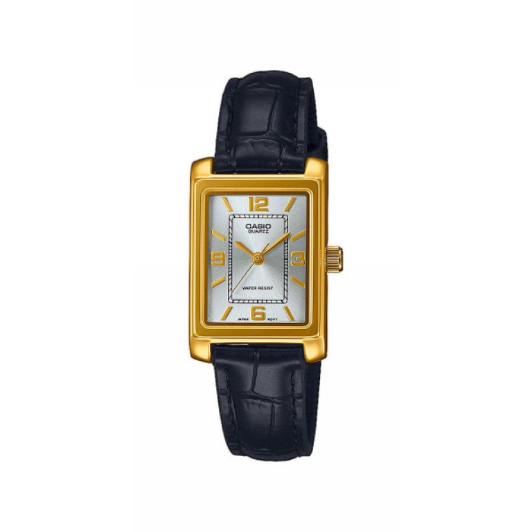 Relógio feminino Casio couro azul