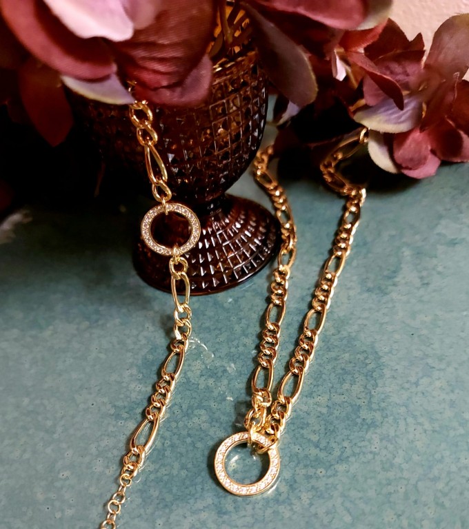 Colar em Prata Dourada 925