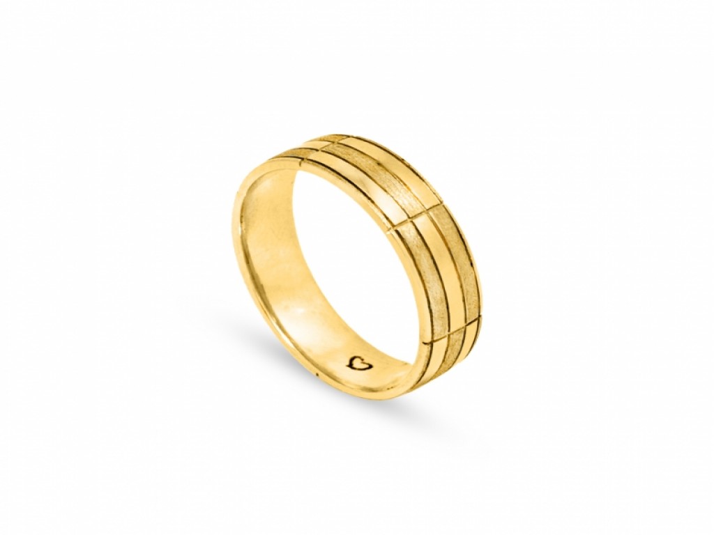 Alianças Ouro Amarelo sem Brilhantes ALR002886C