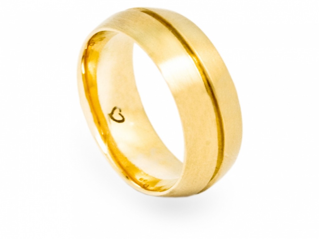 Alianças Ouro Amarelo sem Brilhantes ALR003374