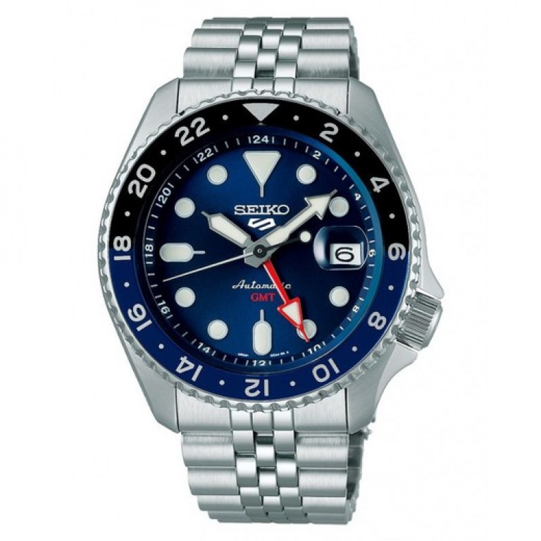 Relógio masculino Seiko  GMT aço