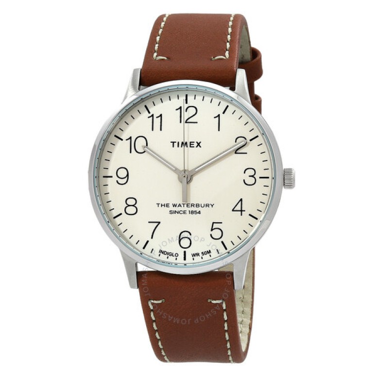 Waterbury Quartz White Dial Men's Watch 