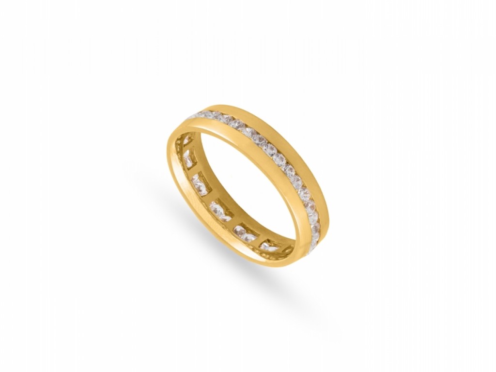 Aliança de Casamento Ouro Amarelo com Diamantes ALR004126
