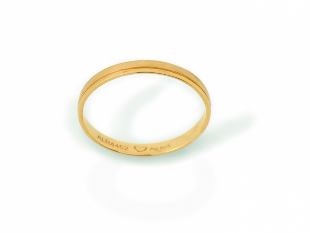 Alianças Ouro Amarelo sem Brilhantes ALR004462