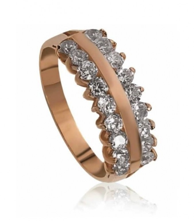 Anel Ouro com Pedras Preciosas