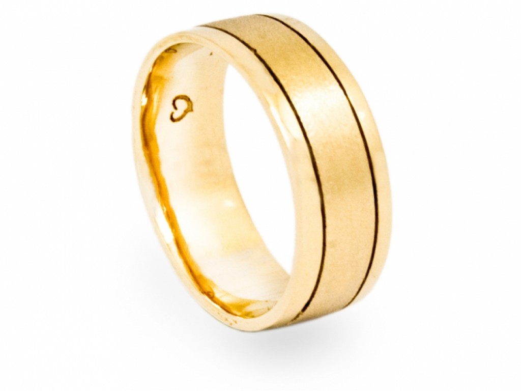 Alianças Ouro Amarelo sem Brilhantes ALR002554A